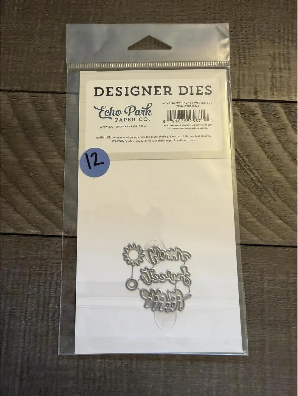 Echo Park Paper Designer Dies Home Sweet Home Leaves Die Set